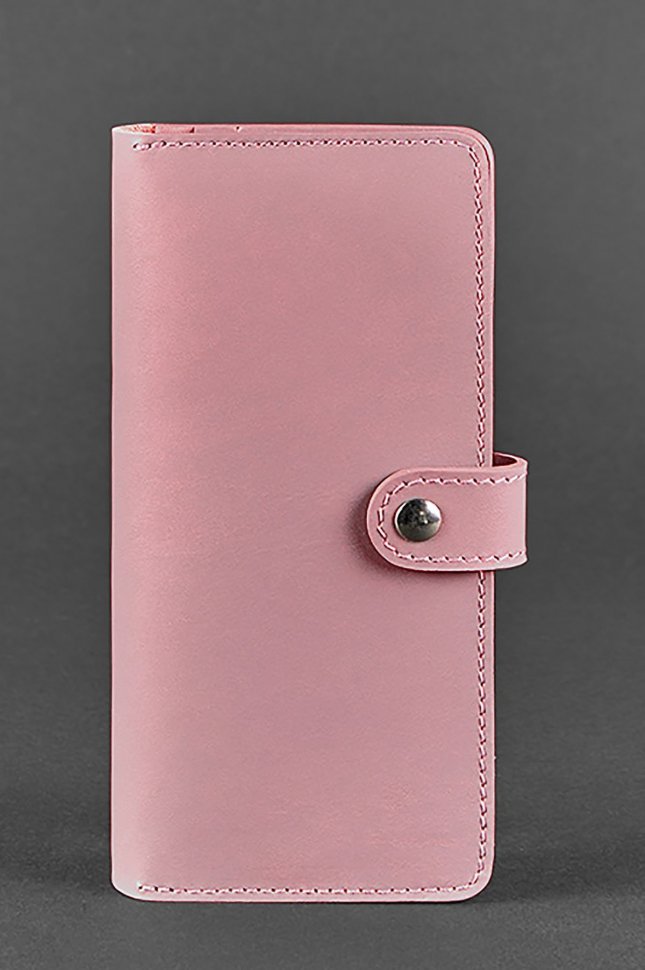 Красивый купюрник розового цвета из гладкой кожи BlankNote (12618)