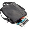 Мужская сумка-планшет с плечевым ремнем из гладкой кожи на молнии SHVIGEL (11098) - 3
