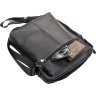 Мужская сумка-планшет с плечевым ремнем из гладкой кожи на молнии SHVIGEL (11098) - 6