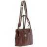 Кожаная сумка женская с длинными ручками и плечевым ремнем Ashwood 94464 коричневая фото №3 Кожаная сумка женская с длинными ручками и плечевым ремнем Ashwood 94464 коричневая modnotak фото - 3