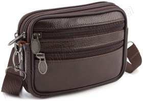 Маленька поясна сумка зі шкіри Leather Collection (11526)