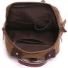 Коричневая сумка-рюкзак из текстиля на одно плечо Vintage (20142) - 3