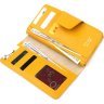 Великий жовтий жіночий гаманець із натуральної шкіри KARYA (2421150) - 4