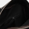 Мужская черная кожаная сумка-барсетка на молнии Keizer (21340) - 5