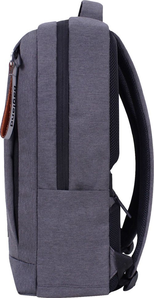 Сірий чоловічий рюкзак із зносостійкого текстилю з відсіком під ноутбук Bagland (55564)