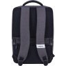 Сірий чоловічий рюкзак із зносостійкого текстилю з відсіком під ноутбук Bagland (55564) - 3