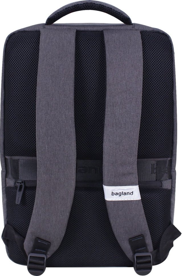 Сірий чоловічий рюкзак із зносостійкого текстилю з відсіком під ноутбук Bagland (55564)