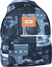 Великий текстильний рюкзак з дизайнерським принтом Bagland Stylish 55764
