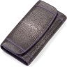 Жіночий гаманець з натуральної шкіри морського ската фіолетового кольору STINGRAY LEATHER (024-18090) - 1