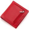 Небольшой женский кошелек из натуральной кожи красного цвета на магнитах ST Leather 1767264 - 3