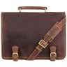 Мужской деловой портфель из винтажной кожи светло-коричневого цвета Visconti Hulk 77364 - 1