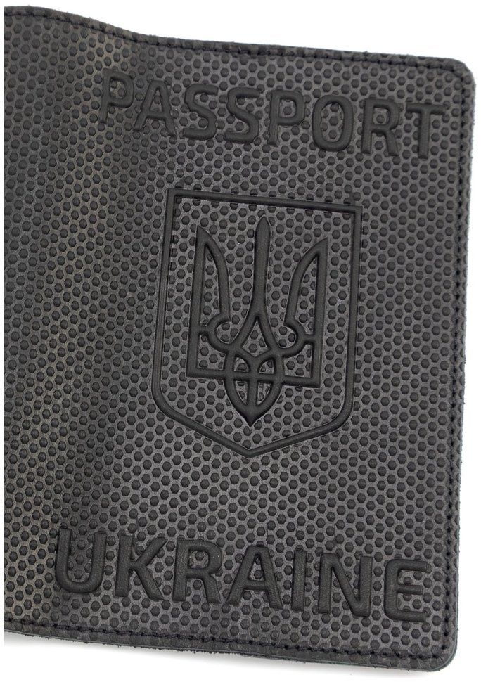 Обкладинка шкіряна на паспорт з тисненням ефект точок Passport Ukraine 97764 чорного кольору фото №5 Обкладинка шкіряна на паспорт з тисненням ефект точок Passport Ukraine 97764 чорного кольору modnotak фото №5