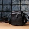 Повседневная классическая мужская сумка через плечо из фактурной кожи Vintage 98164 черного цвета фото №10 Повседневная классическая мужская сумка через плечо из фактурной кожи Vintage 98164 черного цвета modnotak фото - 10