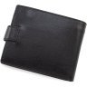 Шкіряне чоловіче портмоне чорного кольору з блоком для карт та документів Marco Coverna 68664 - 3