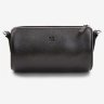 Невелика жіноча сумка-кроссбоді із натуральної шкіри флотар чорного кольору BlankNote Cylinder 78964 - 3
