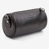 Невелика жіноча сумка-кроссбоді із натуральної шкіри флотар чорного кольору BlankNote Cylinder 78964 - 4