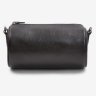 Невелика жіноча сумка-кроссбоді із натуральної шкіри флотар чорного кольору BlankNote Cylinder 78964 - 6