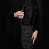 Чоловіча шкіряна сумка-рюкзак великого розміру в чорному кольорі TARWA (21662) - 6