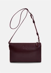 Женская сумка-клатч из высококачественной кожи марсалового цвета BlankNote 79064