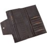 Жіночий гаманець коричневого кольору з натуральної шкіри під рептилію Tony Bellucci (10865) - 5