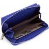 Яскравий синій жіночий гаманець з натуральної шкіри з зернистою фактурою ST Leather (15315) - 2