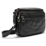 Кожаная мужская сумка через плечо черного цвета Tiding Bag 90765 modnotak фото - 9