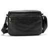 Кожаная мужская сумка через плечо черного цвета Tiding Bag 90765 modnotak фото - 10