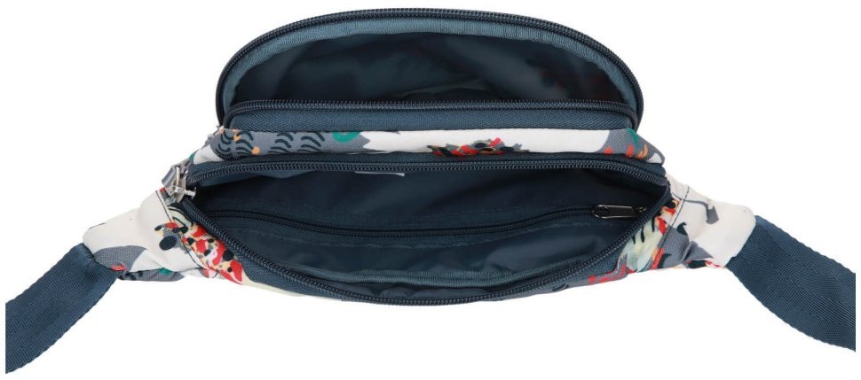 Жіноча сумка на пояс із Оксфордського текстилю з принтом квітки Bagland 111365 modnotak фото №3