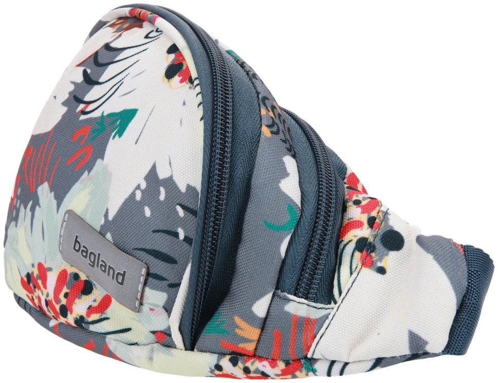 Жіноча сумка на пояс із Оксфордського текстилю з принтом квітки Bagland 111365 modnotak фото №4