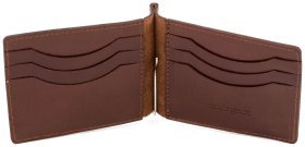 Компактный кожаный зажим без фиксации ST Leather (16827)