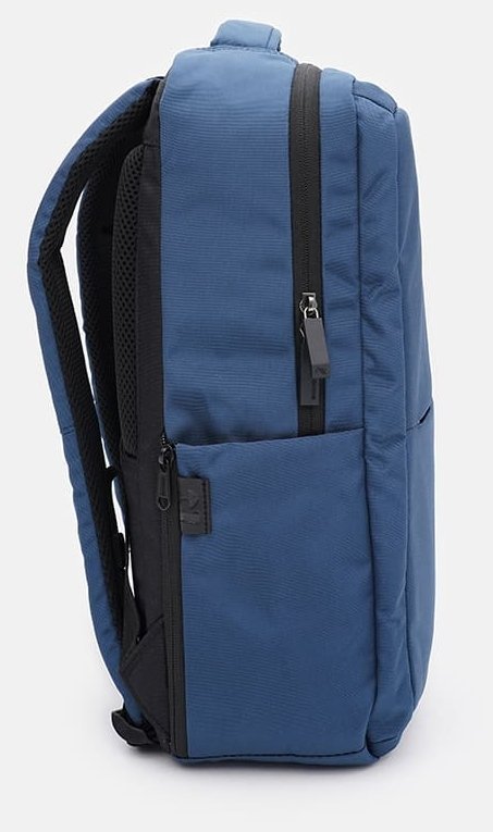 Чоловічий рюкзак із синього поліестеру на блискавці Aoking 71565