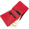 Червоне жіноче портмоне з відділенням для монет Grande Pelle (13225) - 6