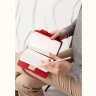 Женский кожаный блокнот формата А6 (Софт-бук) красного цвета на резинке - BlankNote (41965) - 9