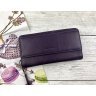 Жіночий фіолетовий гаманець-клатч з натуральної шкіри на зап'ястя Marco Coverna (17074) - 8