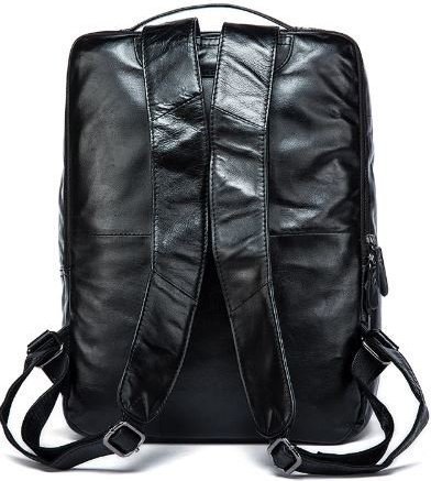 Элегантный черный рюкзак под ноутбук на два отделения VINTAGE STYLE (14845)
