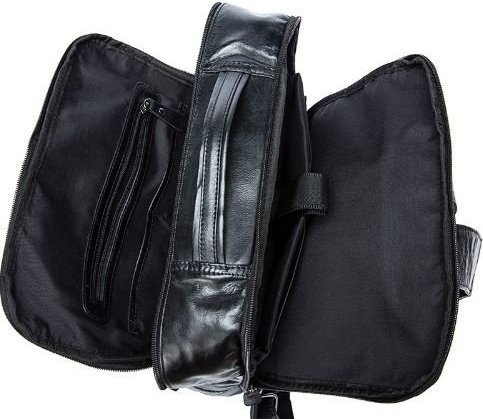 Элегантный черный рюкзак под ноутбук на два отделения VINTAGE STYLE (14845) фото №5 Элегантный черный рюкзак под ноутбук на два отделения VINTAGE STYLE (14845) modnotak фото №5