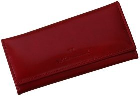 Червона ключниця Newport із телячої шкіри Vip Collection 102565 (на кнопках)