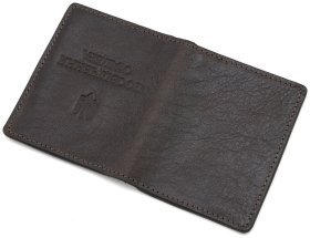 Обложка для офицерского удостоверения Grande Pelle 82765 итальянская кожа коричневого цвета