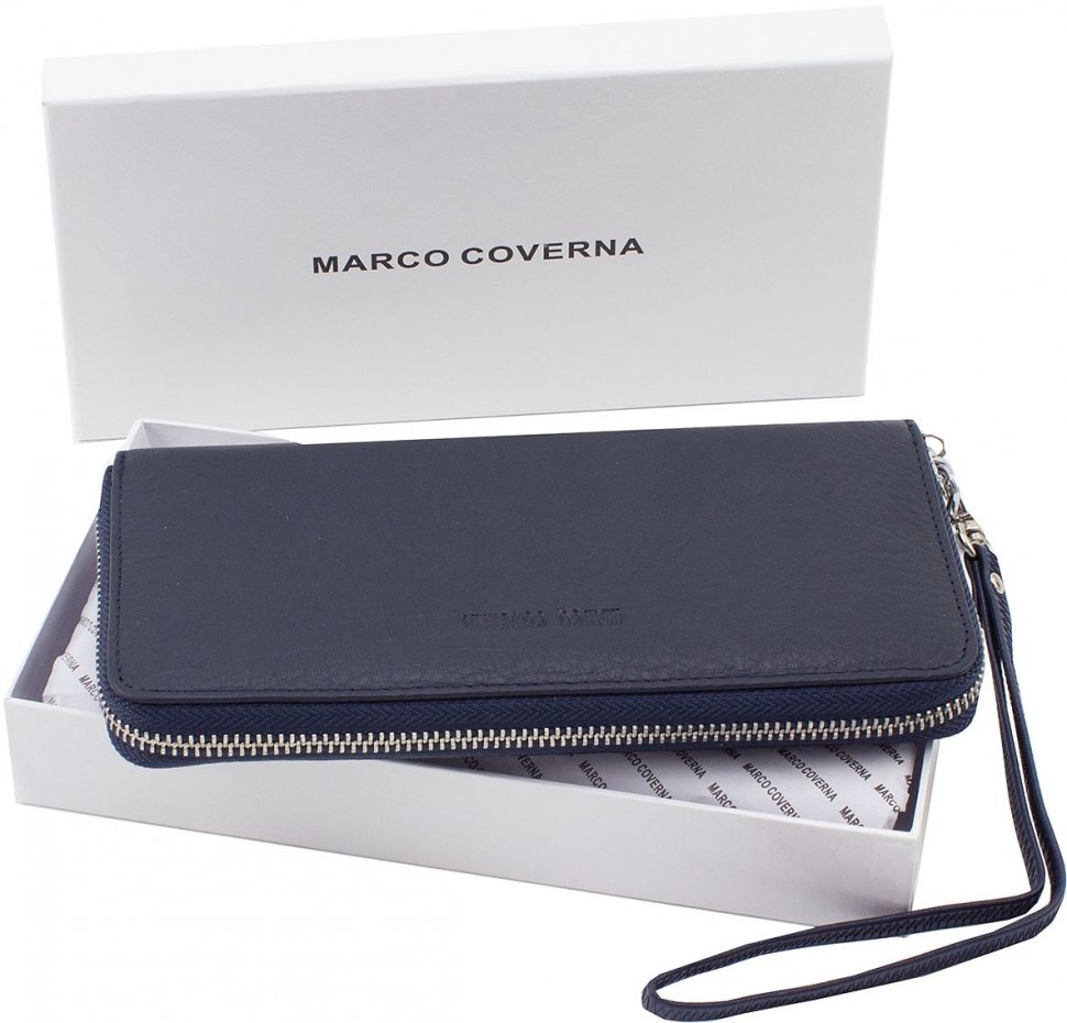 Шкіряний жіночий гаманець на блискавки Marco Coverna (18029)