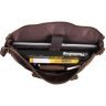 Кожаная деловая сумка коричневого цвета с отделением для ноутбука VINTAGE STYLE (14161) - 9