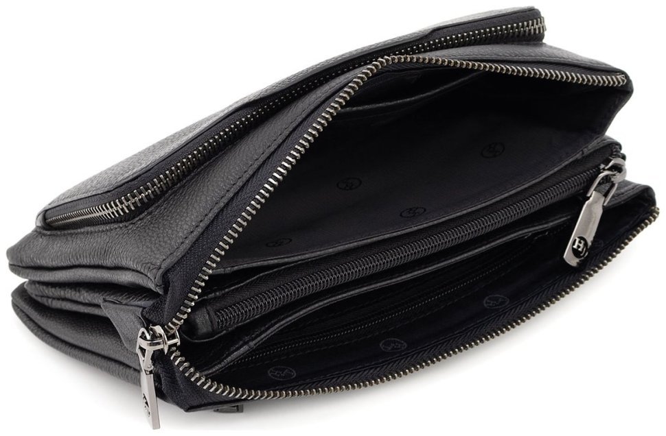 Кожаная мужская вместительная барсетка-клатч H.T Leather (5215-5) modnotak фото №10