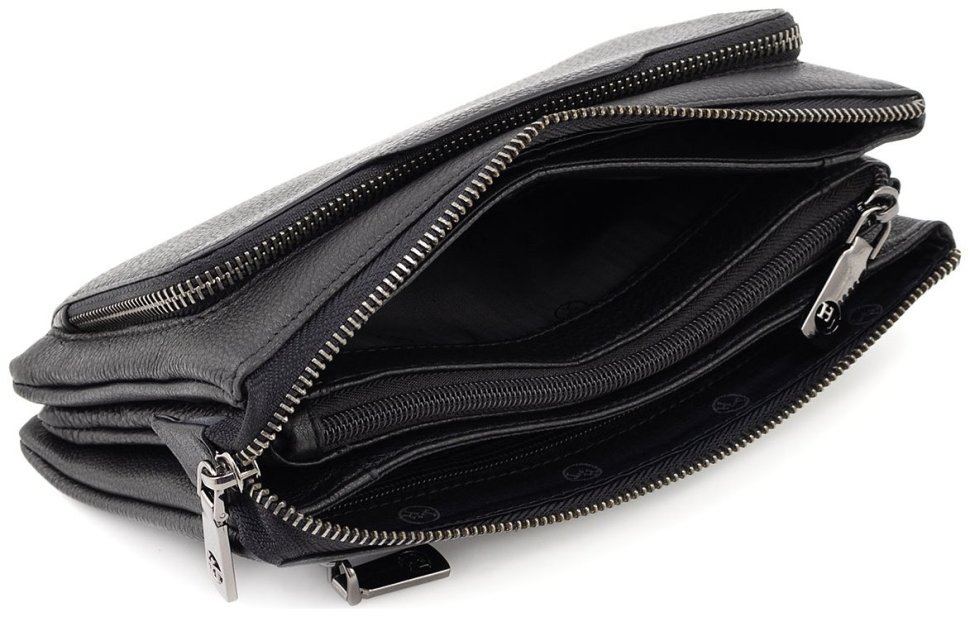 Кожаная мужская вместительная барсетка-клатч H.T Leather (5215-5) modnotak фото №11