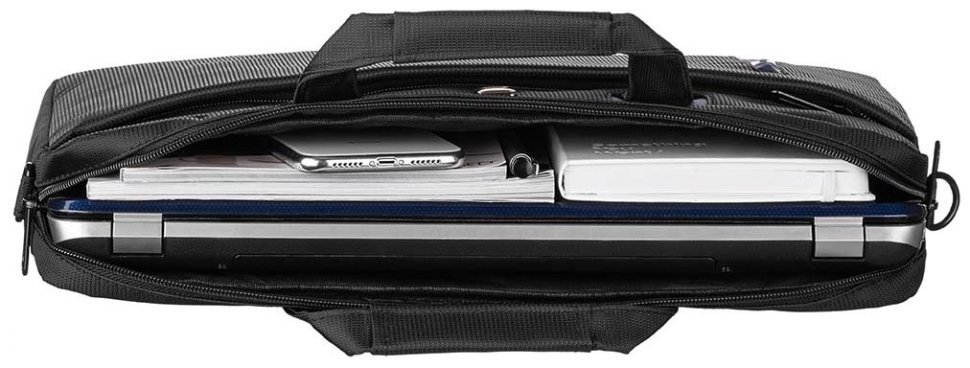 Повседневная сумка из водоотталкивающего нейлона с отсеком для ноутбука до 16" 2E Base Park  103465 черного цвета modnotak фото №9