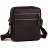 Мужская сумка-планшет из фактурной кожи черного цвета на две молнии Tiding Bag (15815) - 1