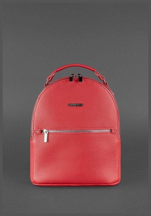 Удобный мини-рюкзак из качественной кожи в красном цвете BlankNote Kylie (12841)