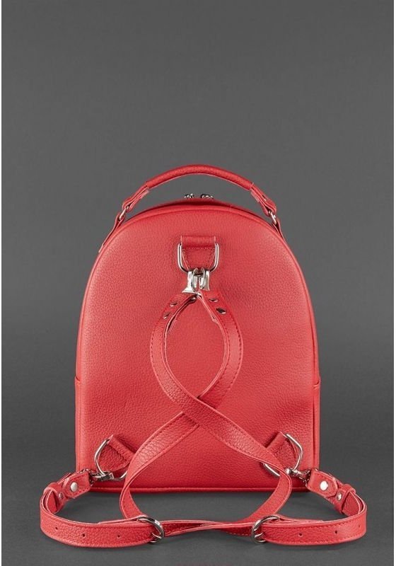 Зручний міні-рюкзак з якісної шкіри в червоному кольорі BlankNote Kylie (12841)