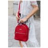 Удобный мини-рюкзак из качественной кожи в красном цвете BlankNote Kylie (12841) - 7