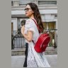 Удобный мини-рюкзак из качественной кожи в красном цвете BlankNote Kylie (12841) - 8