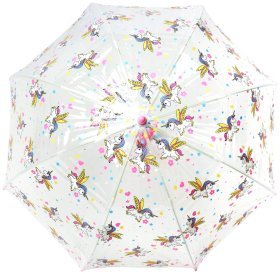 Детский зонт-трость Fulton Funbrella-4 C605-039090 Bella The Unicorn (Розовый с принтом единорожки, механик) 93965