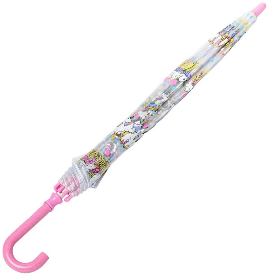 Детский зонт-трость Fulton Funbrella-4 C605-039090 Bella The Unicorn (Розовый с принтом единорожки, механик) 93965 modnotak фото №4